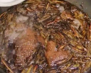 醤油を添えた最もおいしい緑色の油性麺8