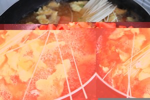 The practice measure of tomato egg face 8