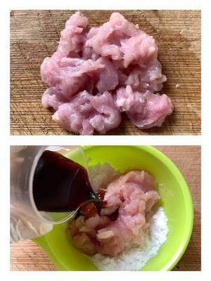 The practice measure of rice-flour noodles of Xianggu mushroom egg 6
