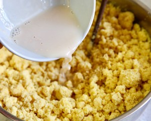 The practice measure of steamed bread of corn of the jujube that do not have candy 4