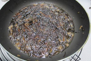 Quick worker breakfast, the practice measure of green oily noodles served with soy sauce 7