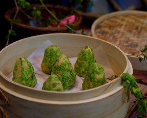 The practice measure of steamed bread of corn of the jujube that do not have candy 16