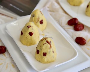 The practice measure of steamed bread of corn of the jujube that do not have candy 19