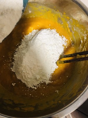 Knead dough lazily with respect to evaporate pumpkin steamed sponge cake the practice measure of ～ 5