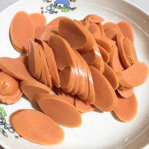 The practice measure of egg ham chow mien 3