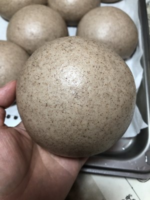 The practice measure that suckles steamed bread of face of sweet rye boil in water for a while 22