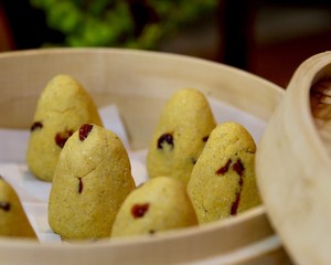 The practice measure of steamed bread of corn of the jujube that do not have candy 15
