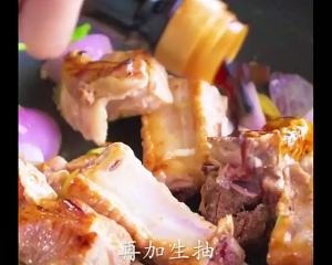 Chop face (chop of braise in soy sauce) practice measure 5