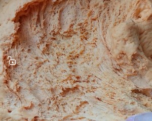 The practice measure of pumpkin steamed bread 4