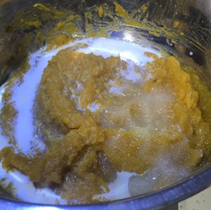 Knead dough lazily with respect to evaporate pumpkin steamed sponge cake the practice measure of ～ 4