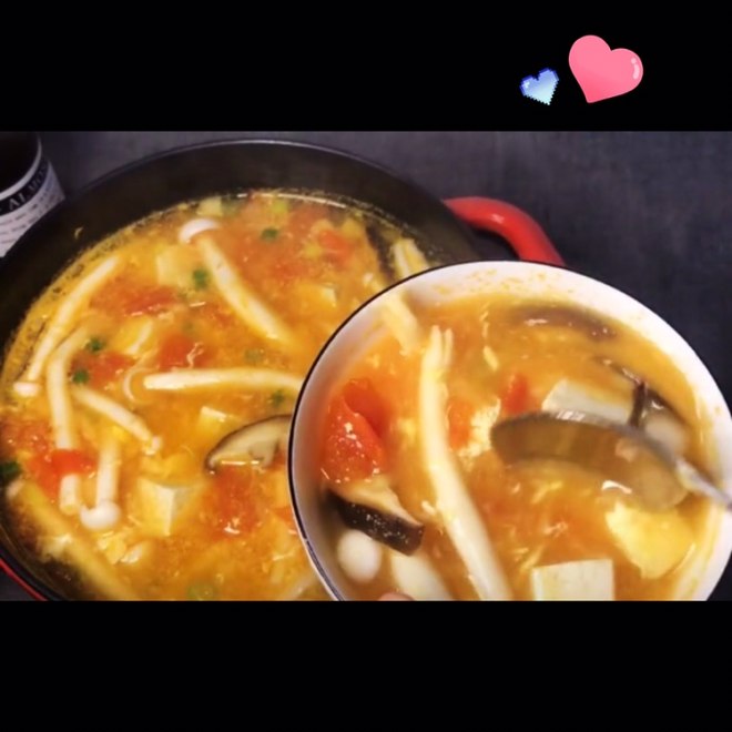 トマトきのこのスープの練習、おいしい方法