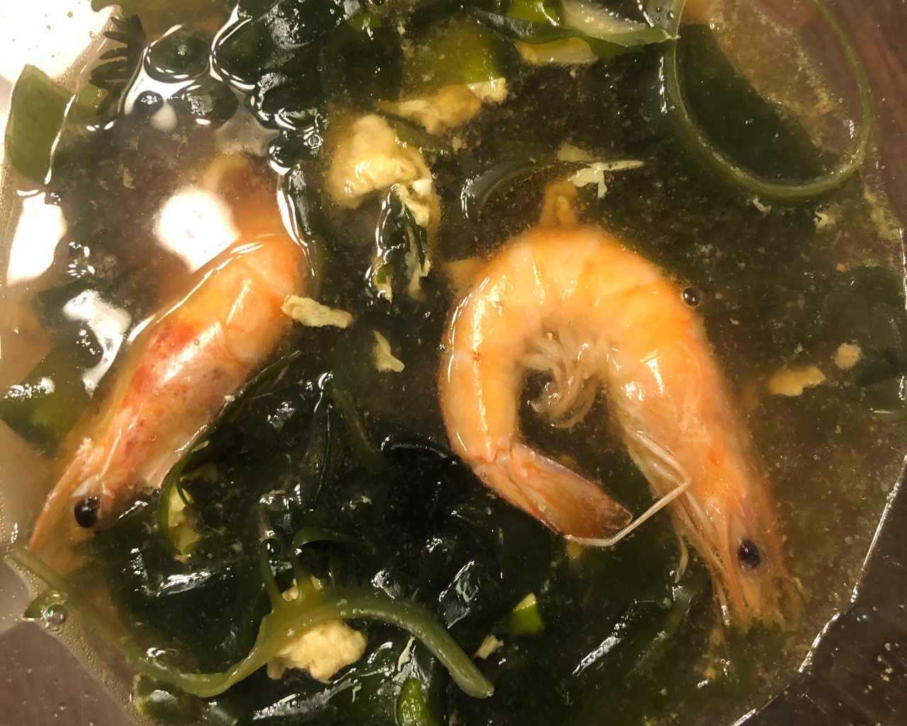 
Kelp egg soup (kelp bud egg spends soup) practice