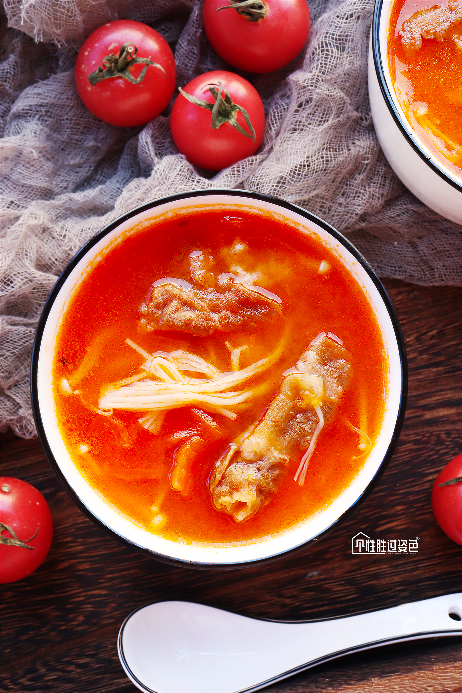 
The practice of soup of tomato fat cattle, how is soup of tomato fat cattle done delicious