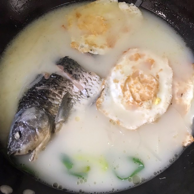 
Bailuo predicts the practice of a soup of fish of poached eggs crucian carp
