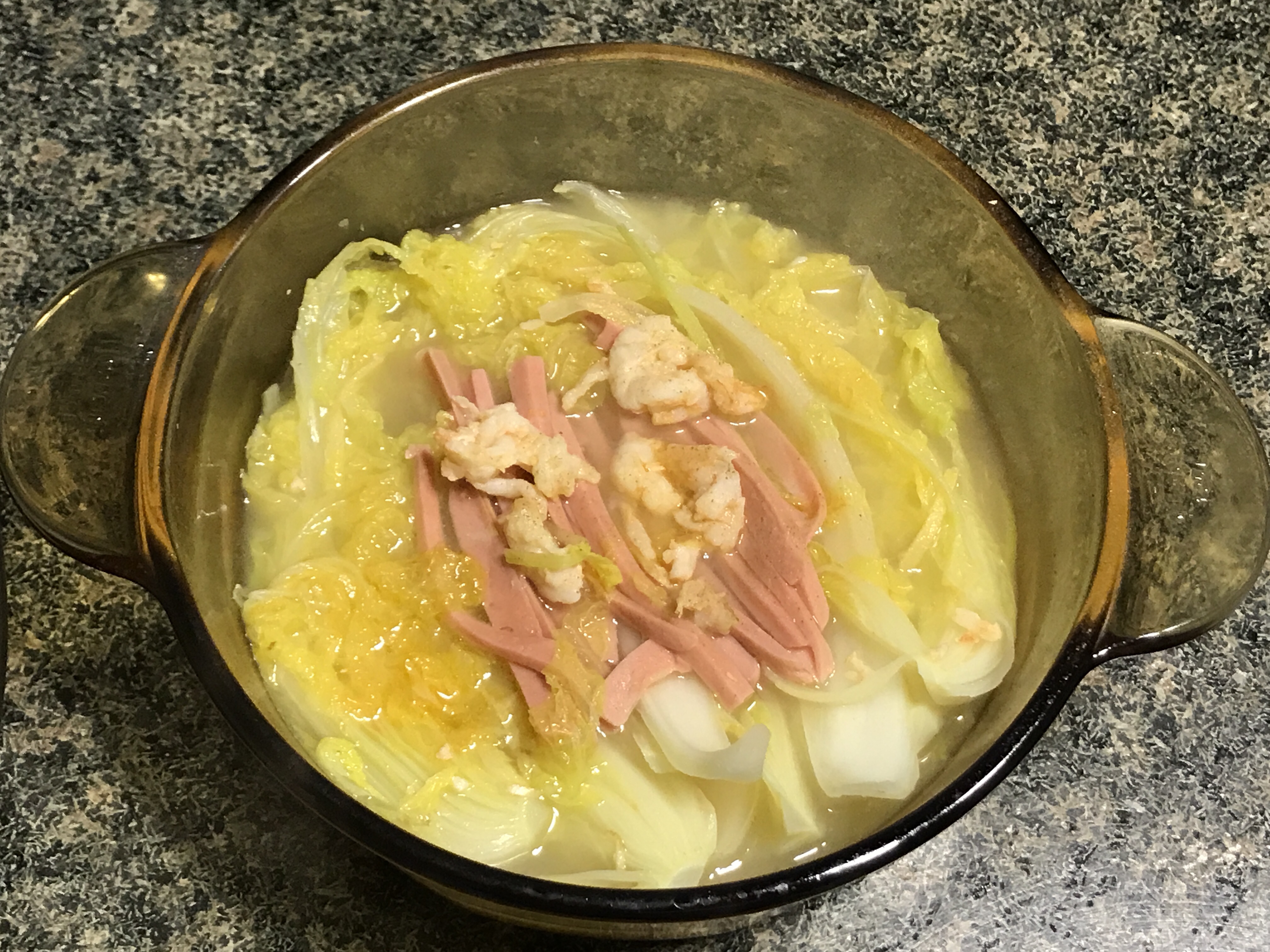 
Shrimp cooks baby food (low cholesterol food of baby of the soup on edition) practice