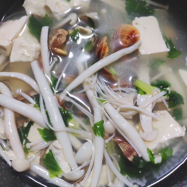 
Soup of mushroom of bacterium of bean curd of a cycle of sixty years (Xian Tian quick worker) practice