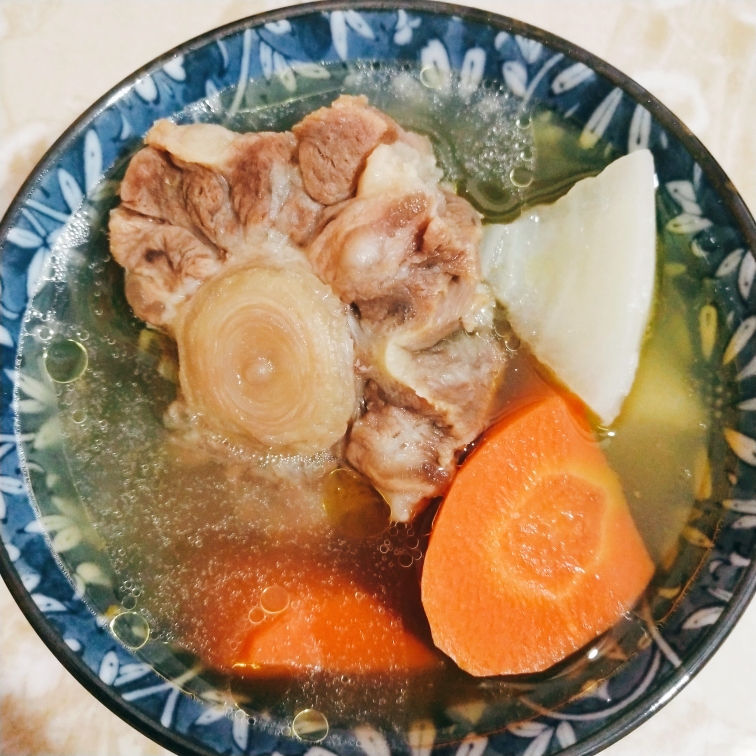 
The love such as the girl of unrivaled beauty - the practice of the oxtail soup of double lubricious turnip that stew
