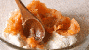 The practice measure of soup of taro shrimp bolus 11