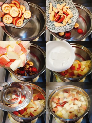 Appetizing and necessary, soup of apple of hawkthorn red jujube, acid is sweet aid digestion! practice measure 2
