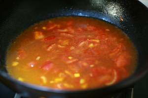 トマト卵のスープの実践尺度5