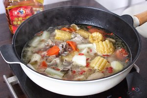 The practice measure of banquet of home of gold of X of peanut oil of aroma of much power of │ of yam hotpot soup 9
