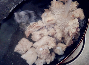 The practice measure of the corn yam chop that stew 2