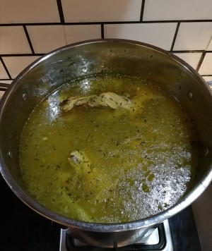 The practice measure of Western-style soup-stock 5