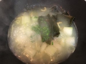 The practice measure of soup of kelp wax gourd 6