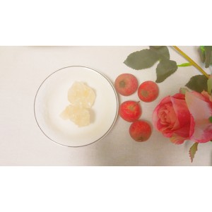 The practice measure of a thick soup of pear of snow of tremella of の rock candy that looks to be able to be done 4
