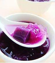 The practice measure of soup of violet potato tremella 4