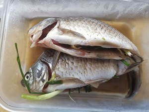 The practice measure of soup of crucian carp fish 3