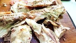 Grandma white duck wears soup (roast duck) practice measure 1