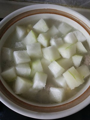 Delicate the practice measure of the soup of chop of wax gourd corn of faint scent 11