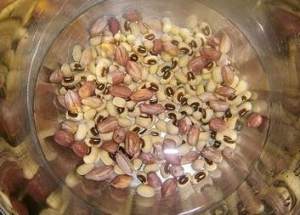 The practice measure of soup of foot of chicken of earthnut eyebrow beans 1