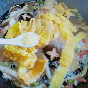 The practice measure of soup of mushroom of little taste bacterium 14