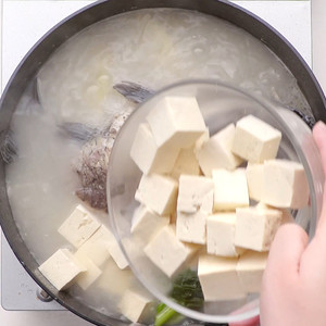 The practice measure of soup of bean curd of crucian carp fish 3