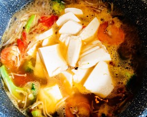 Soup of bean curd vegetable (eat reducing weight) practice measure 3