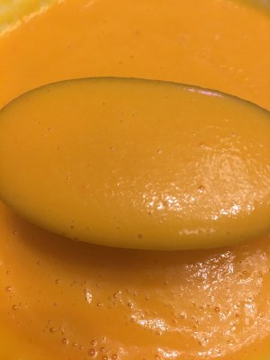 Without add pure natural the practice measure of soup of pumpkin of butter of low carbon water 6