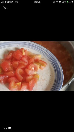 The practice measure of tomato egg soup 7