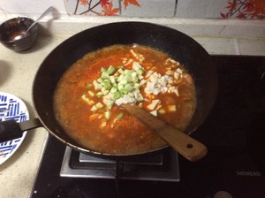 The practice measure of soup of Han type bean curd 6