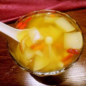 Relieve a cough the practice measure of soup of pear of wet one's whistle 6