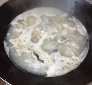 The practice measure of soup of piscine head bean curd 6