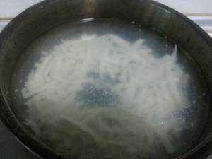 The practice measure of a thick soup of caraway bean curd 2
