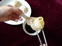 The practice measure of dumpling of gallinaceous juice fill 12