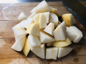 The practice measure of soup of bone of snow pear pig 1