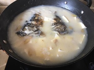The practice measure of soup of piscine head bean curd 22