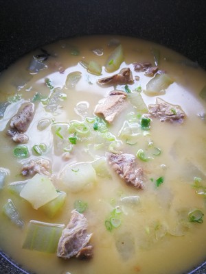 The practice measure of soup of wax gourd chop 9