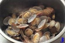 The practice measure of soup of towel gourd beautiful clam 3