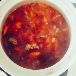 The practice measure of tomato sirlon soup 10