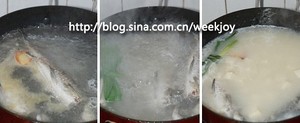 The practice measure of soup of bean curd of crucian carp fish 3